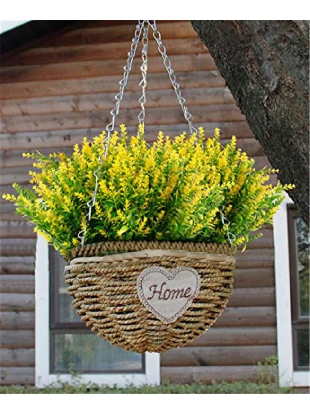 Artificial Lavender Flowers UV Resistant Faux Outdoor Plants Garden Decor